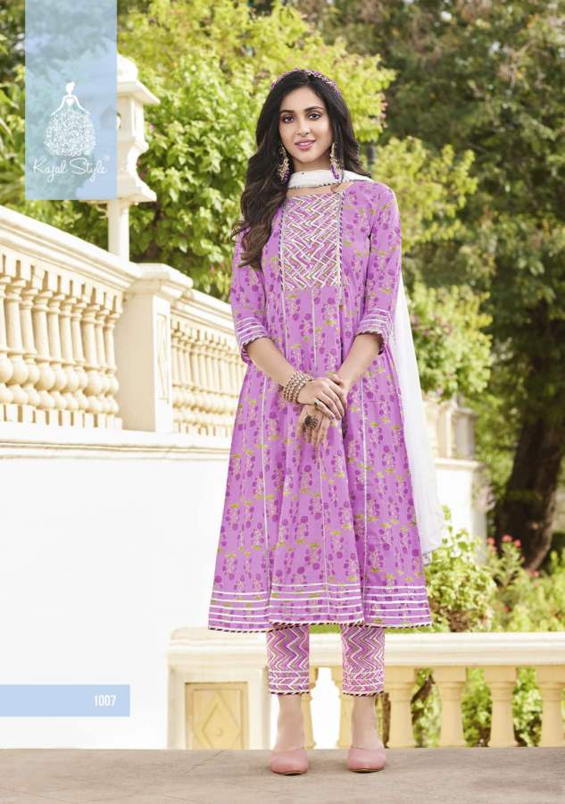 Glam Look 1 New Latest Designer Exclusive Wear Kurti Pant And Dupatta Readymade Collection